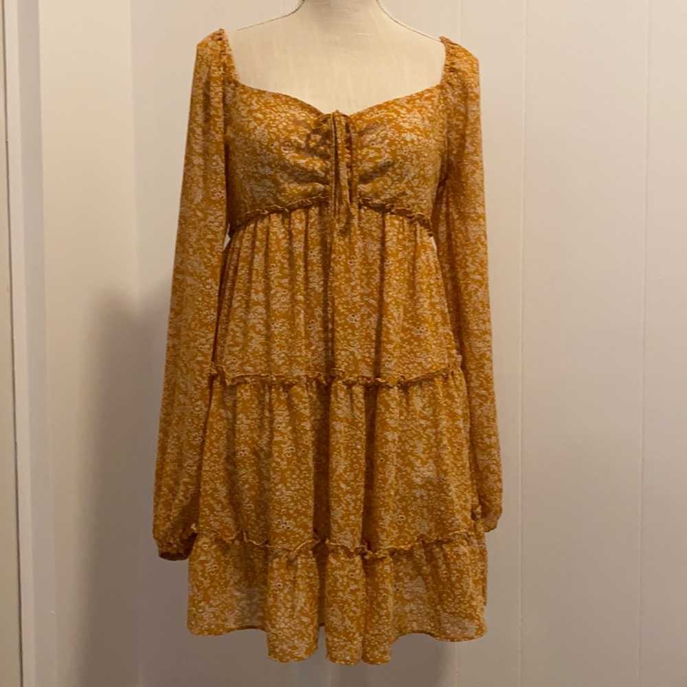 Yellow Forever 21 dress. Size Small. Worn once.